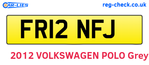 FR12NFJ are the vehicle registration plates.