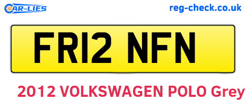 FR12NFN are the vehicle registration plates.