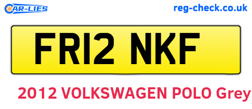 FR12NKF are the vehicle registration plates.