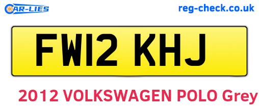 FW12KHJ are the vehicle registration plates.