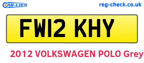 FW12KHY are the vehicle registration plates.