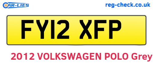 FY12XFP are the vehicle registration plates.