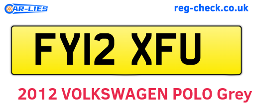 FY12XFU are the vehicle registration plates.