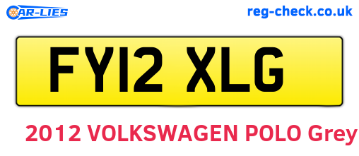 FY12XLG are the vehicle registration plates.