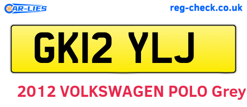 GK12YLJ are the vehicle registration plates.