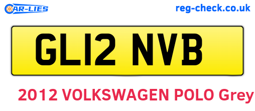 GL12NVB are the vehicle registration plates.