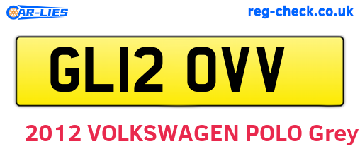 GL12OVV are the vehicle registration plates.