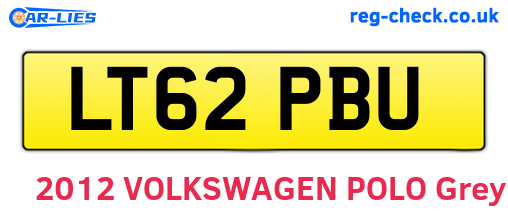 LT62PBU are the vehicle registration plates.