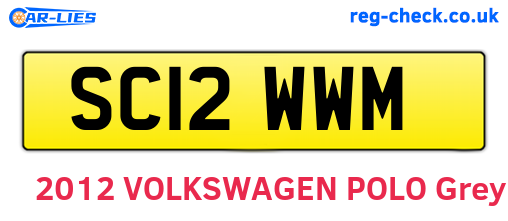 SC12WWM are the vehicle registration plates.