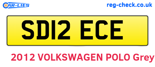SD12ECE are the vehicle registration plates.