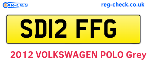 SD12FFG are the vehicle registration plates.