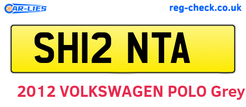 SH12NTA are the vehicle registration plates.