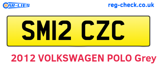 SM12CZC are the vehicle registration plates.