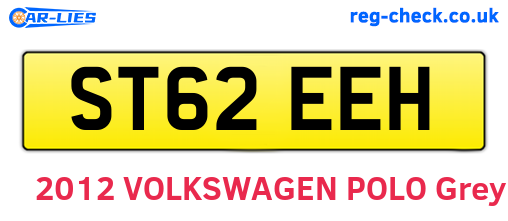 ST62EEH are the vehicle registration plates.