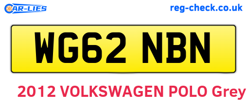 WG62NBN are the vehicle registration plates.