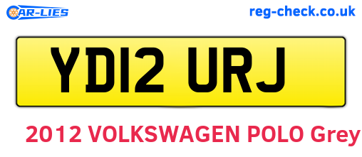 YD12URJ are the vehicle registration plates.