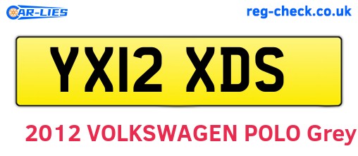 YX12XDS are the vehicle registration plates.