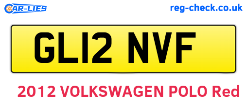 GL12NVF are the vehicle registration plates.