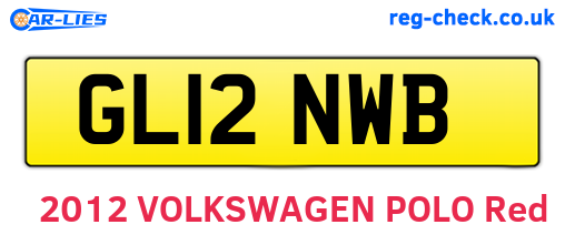GL12NWB are the vehicle registration plates.