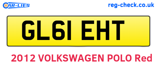 GL61EHT are the vehicle registration plates.