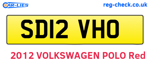 SD12VHO are the vehicle registration plates.