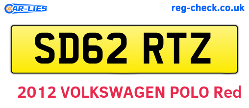 SD62RTZ are the vehicle registration plates.