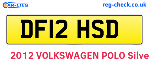 DF12HSD are the vehicle registration plates.
