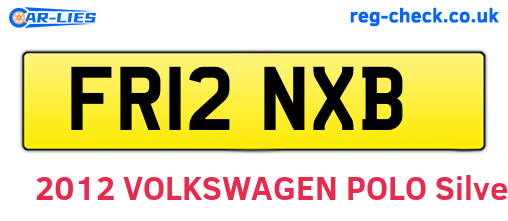 FR12NXB are the vehicle registration plates.
