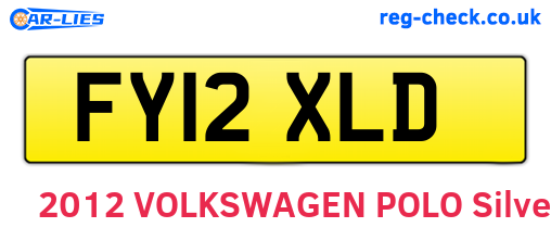 FY12XLD are the vehicle registration plates.