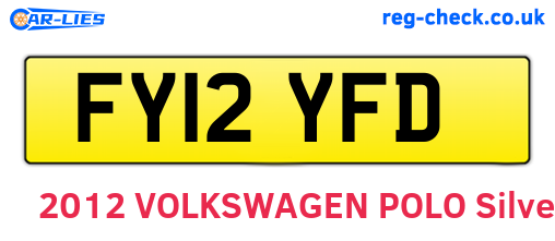 FY12YFD are the vehicle registration plates.