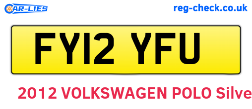FY12YFU are the vehicle registration plates.