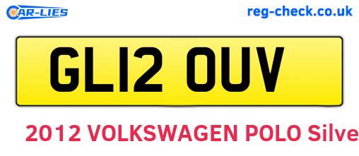GL12OUV are the vehicle registration plates.
