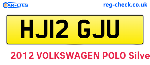 HJ12GJU are the vehicle registration plates.