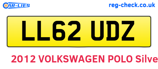 LL62UDZ are the vehicle registration plates.