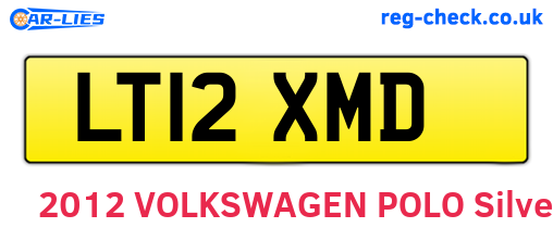 LT12XMD are the vehicle registration plates.