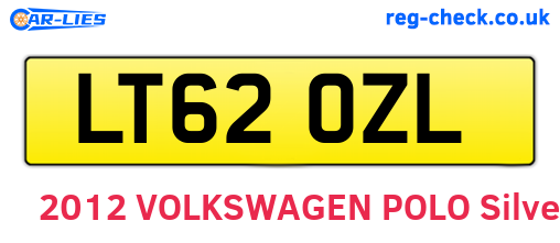 LT62OZL are the vehicle registration plates.