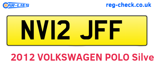NV12JFF are the vehicle registration plates.