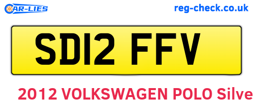 SD12FFV are the vehicle registration plates.