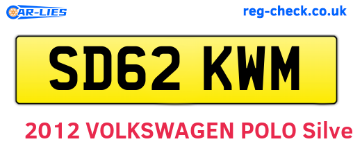 SD62KWM are the vehicle registration plates.