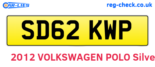 SD62KWP are the vehicle registration plates.