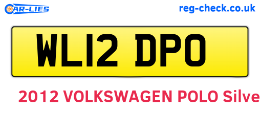 WL12DPO are the vehicle registration plates.