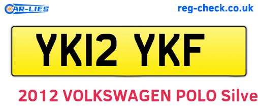 YK12YKF are the vehicle registration plates.