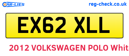 EX62XLL are the vehicle registration plates.