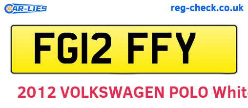 FG12FFY are the vehicle registration plates.