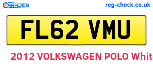 FL62VMU are the vehicle registration plates.