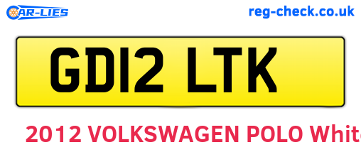 GD12LTK are the vehicle registration plates.