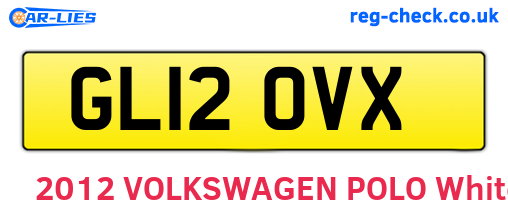GL12OVX are the vehicle registration plates.