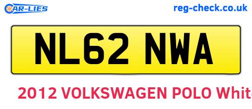 NL62NWA are the vehicle registration plates.