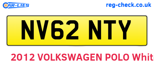 NV62NTY are the vehicle registration plates.