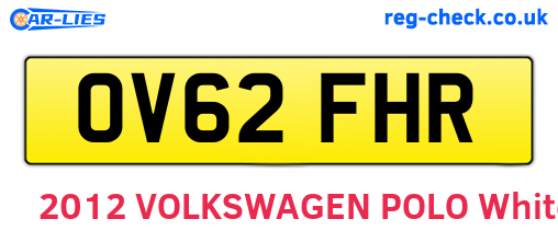 OV62FHR are the vehicle registration plates.